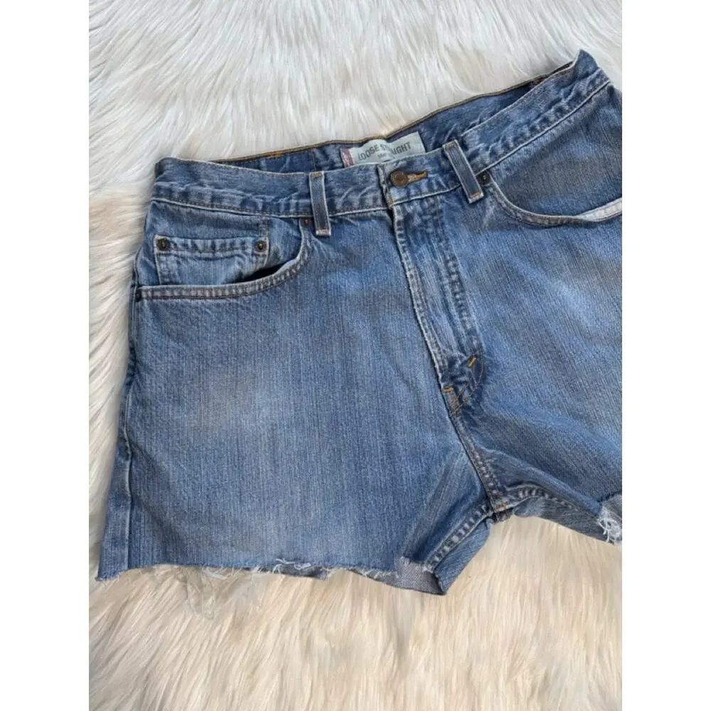 Levi’s 569 32” Cut From Men’s Loose Straight Denim Cut Offs